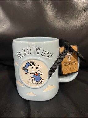 Rae Dunn Peanuts Snoopy THE SKY'S THE LIMIT Mug - Graduation Mug